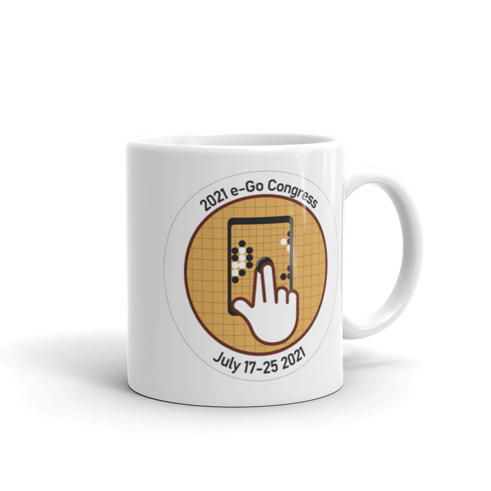 White glossy mug